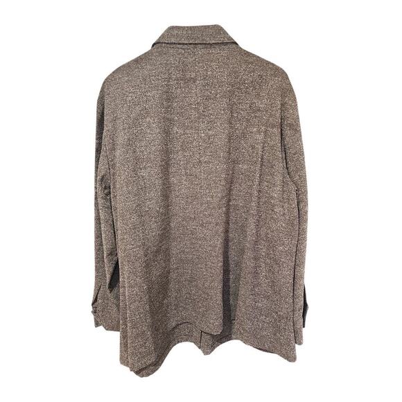 Jessi Lee Wool Blend Button-Up Shirt Brown Size 22W NWT - Picture 2 of 6